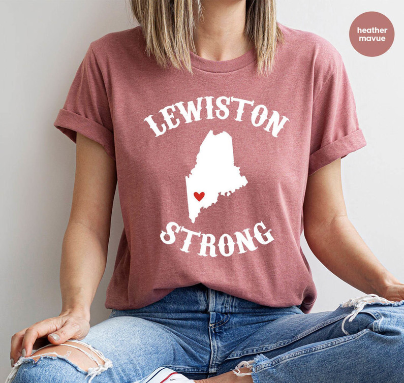 Lewiston Strong Retro Shirt, Pray For Lewiston Maine Unisex Hoodie Tee Tops