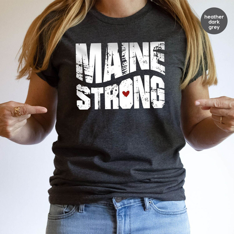 Pray For Maine 2023 Shirt, Lewiston Strong Unisex Hoodie Short Sleeve