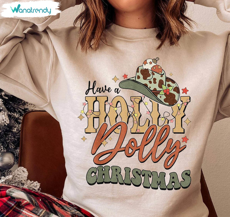 Holly Dolly Christmas Vintage Shirt, Christmas Holiday Short Sleeve Sweater