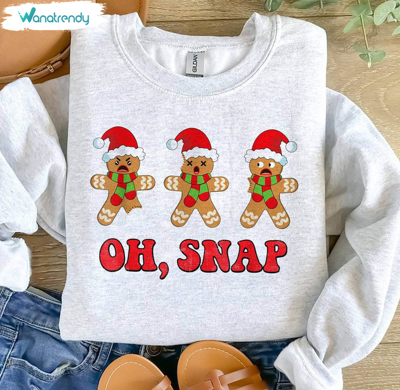 Oh Snap Christmas Shirt, Christmas Baking Crewneck Sweatshirt Unisex Hoodie