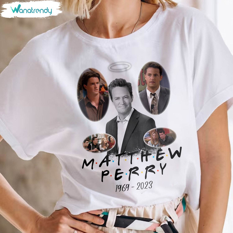 Matthew Perry Shirt, Thanks For Memories Short Sleeve Long Sleeve