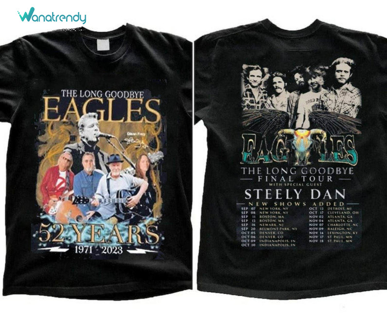 The Eagles Band Shirt, The Long Goodbye Unisex Hoodie Long Sleeve