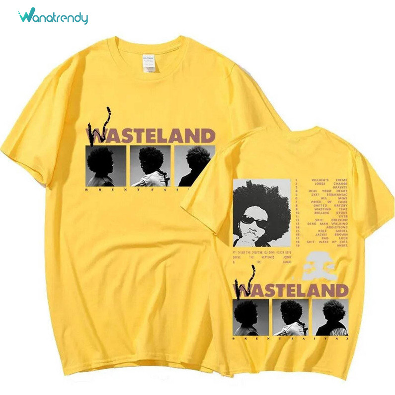 Brent Faiyaz Shirt, Music Album Wasteland Sweater Crewneck Sweatshirt