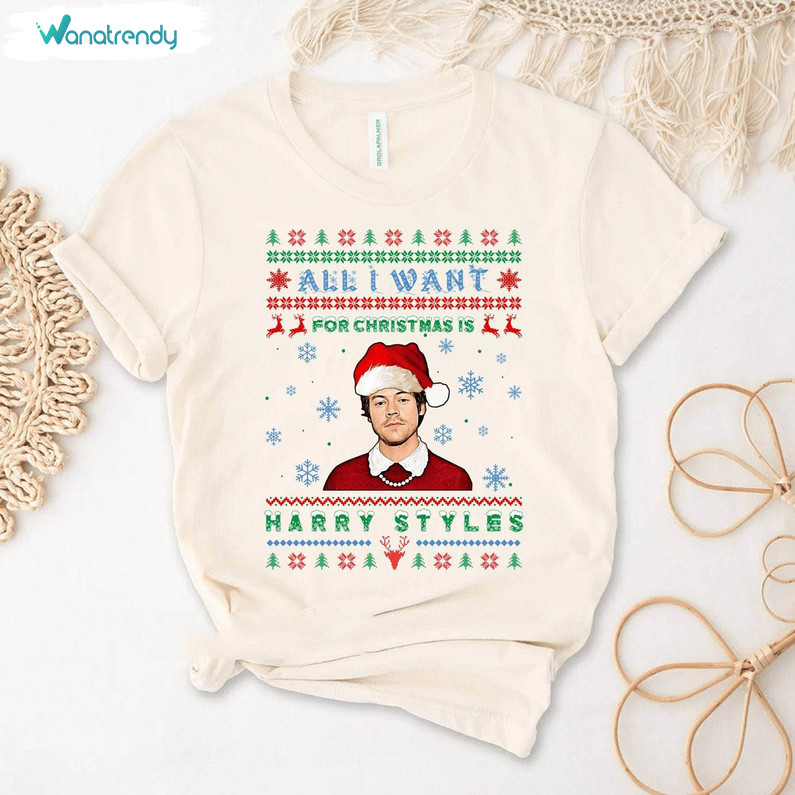 Have Yourself A Harry Little Christmas Shirt, Harry Styles Long Sleeve Short Sleeve