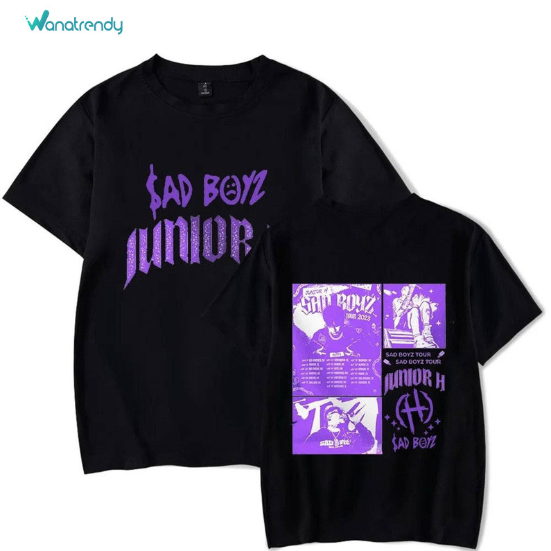 Junior H Sad Boyz Tour Shirt, Vintage Mexicano Unisex Hoodie Short Sleeve