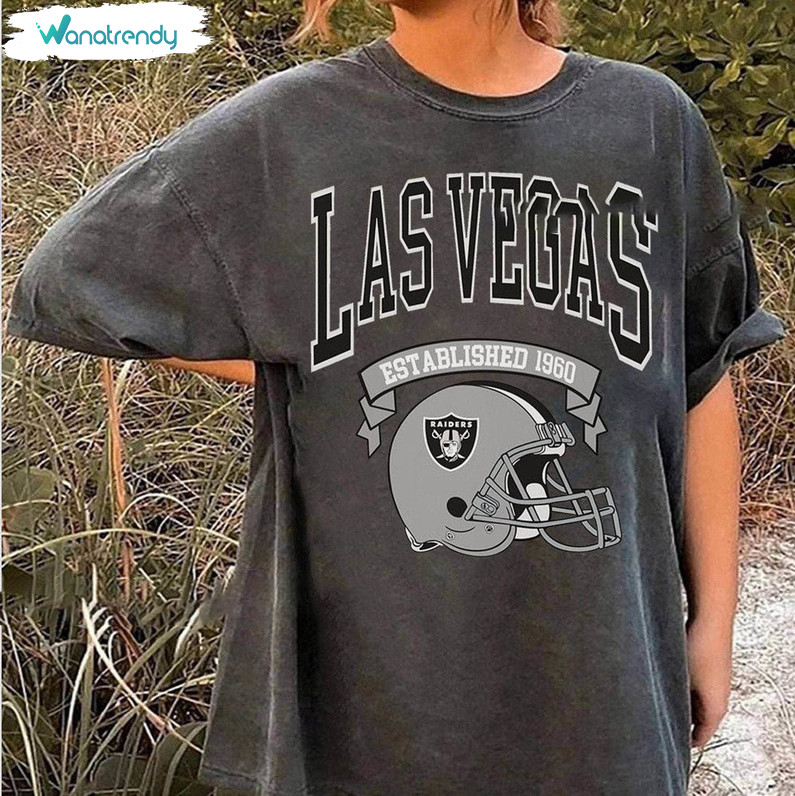 Las Vegas Raiders Shirt, Nfl Football Champions Short Sleeve Sweater