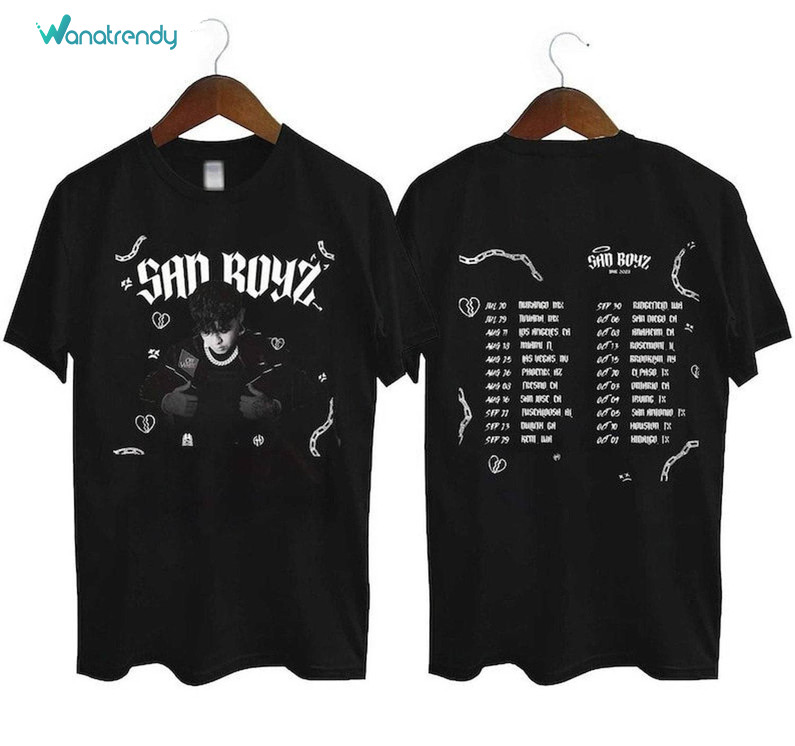 Junior H Us Sad Boyz Tour Shirt, Junior H Concert Unisex Hoodie Long Sleeve