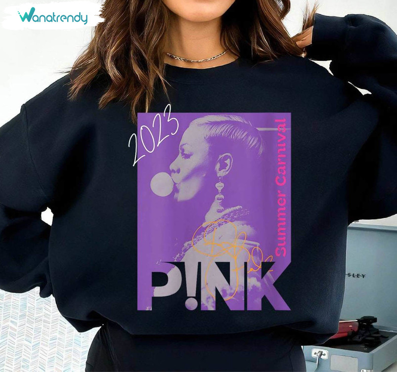 Pink Concert Sweatshirt, Pink Singer Tour Music Unisex T Shirt Tee Tops
