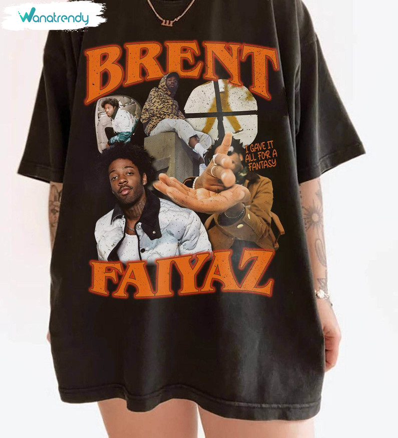 Brent Faiyaz Shirt, Hip Hop Rnb Crewneck Sweatshirt Long Sleeve