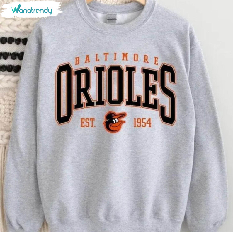 Baltimore Orioles Shirt, Baseball Lover Crewneck Sweatshirt Tee Tops