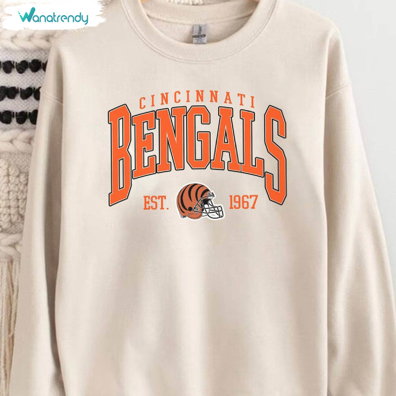 Vintage Cincinnati Bengals Shirt, Nfl Bengals Football Unisex T Shirt Long Sleeve