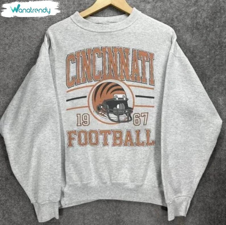Vintage Cincinnati Football Shirt, Nfl Cincinnati Football Unisex T Shirt Short Sleeve