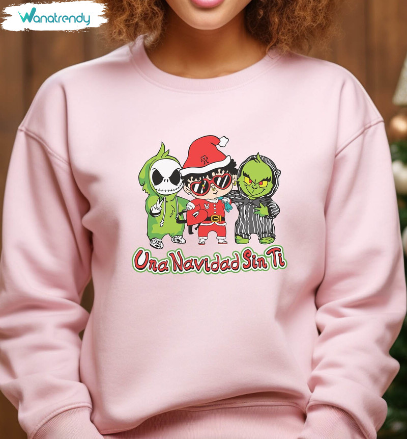 Bad Bunny Christmas Shirt, Holiday Christmas Unisex T Shirt Sweater
