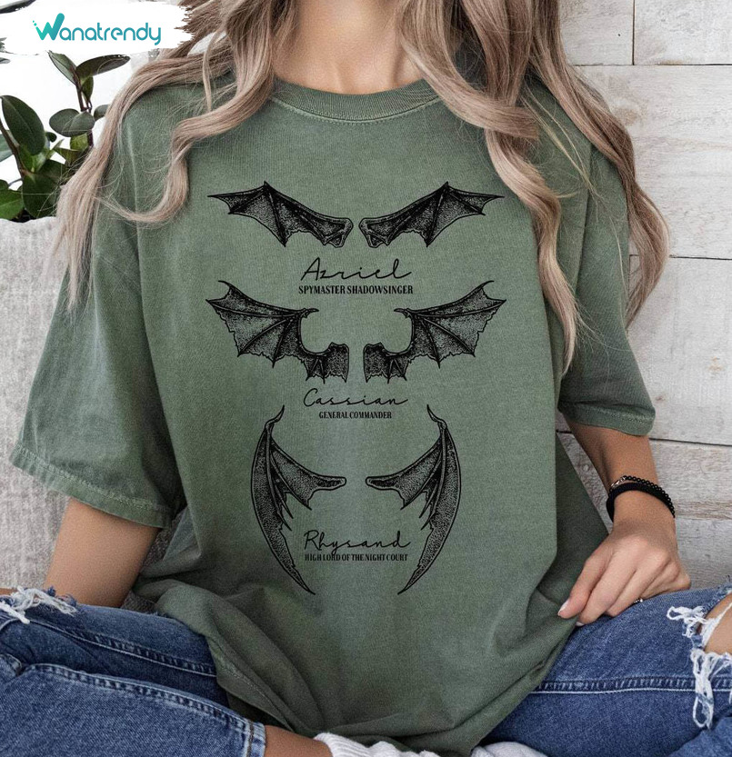 The Bat Boys Shirt, Comfort Acotar Velaris Bookish Short Sleeve Tee Tops