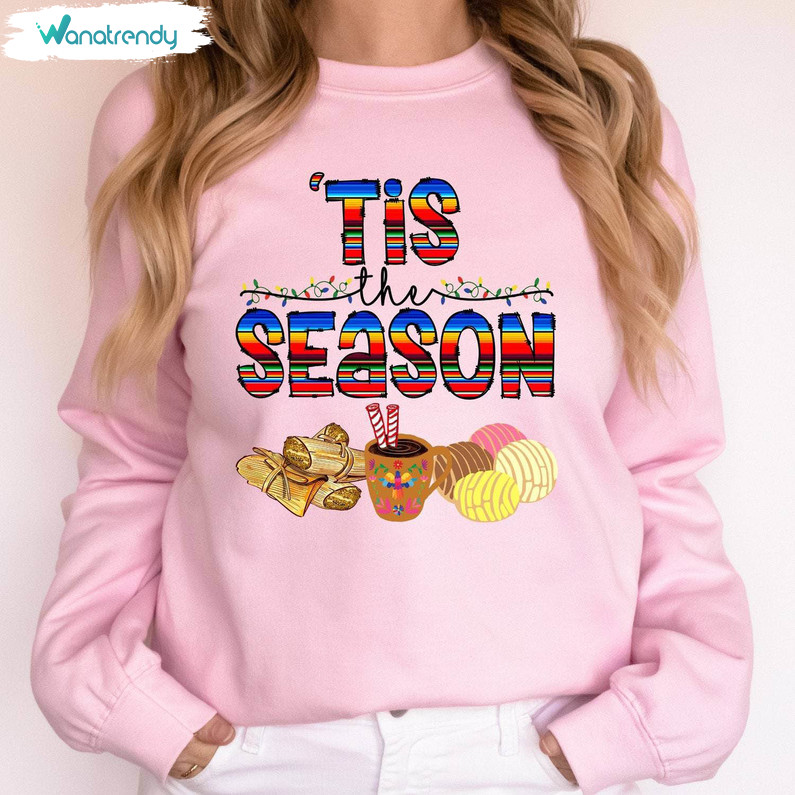 Tis The Season Mexican Christmas Shirt, Hispanic Christmas Long Sleeve Sweater