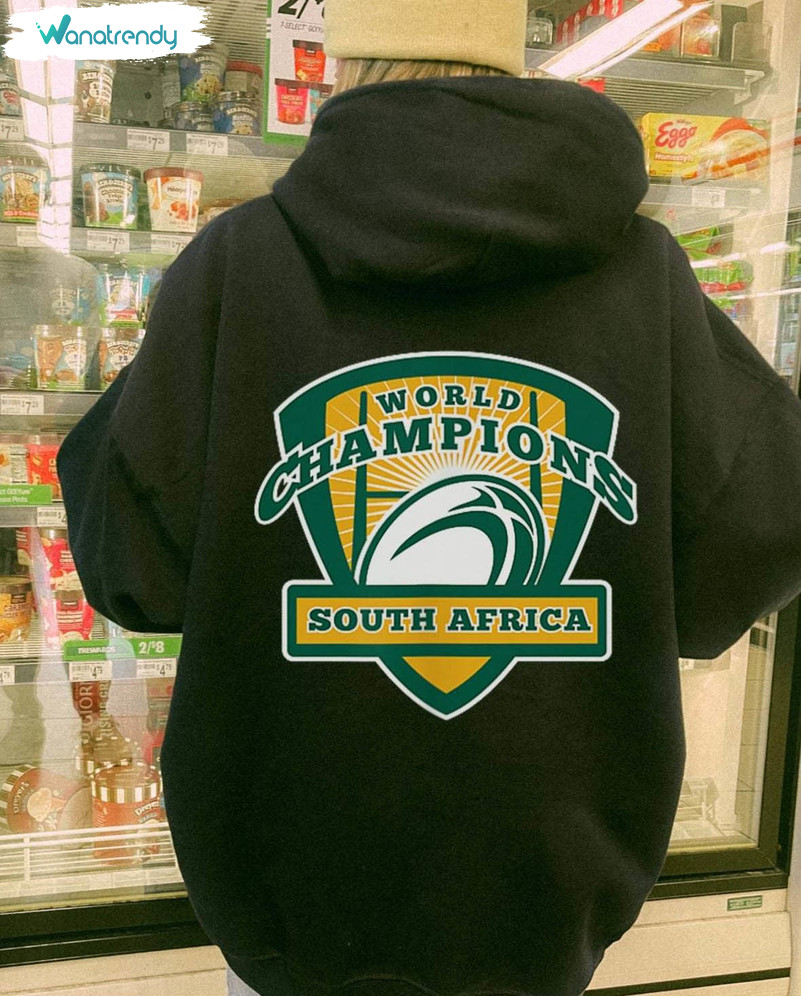 Springboks Sa Rugby Shirt, South Africa Rugby Unisex Hoodie Tee Tops