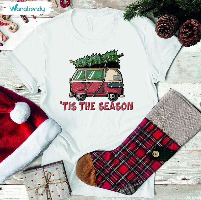 Tis The Season Christmas Shirt, Merry Christmas Sweater Crewneck Sweatshirt