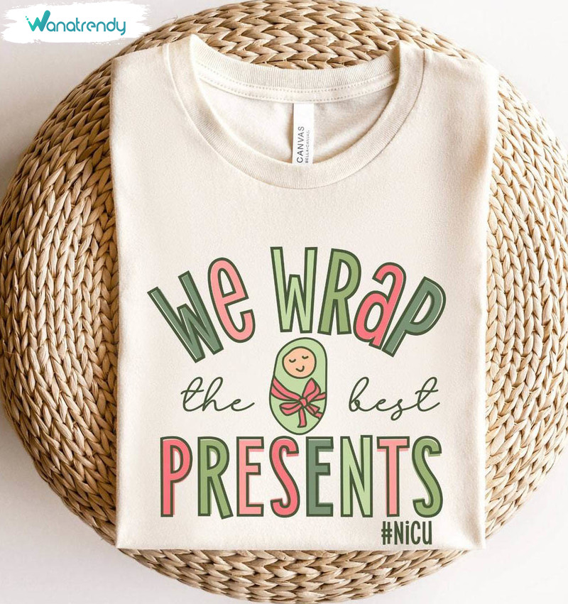 We Wrap The Best Presents Shirt, Nicu Christmas Tee Tops Unisex T Shirt