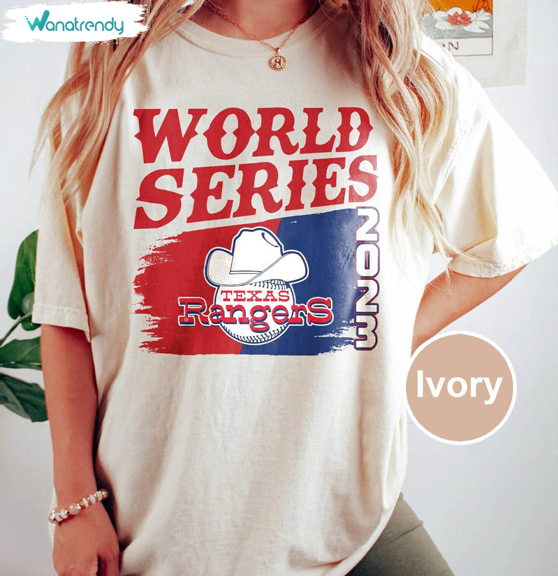 World Series Texas Rangers 2023 Shirt, Rangers Baseball Team Short Sleeve Tee Tops