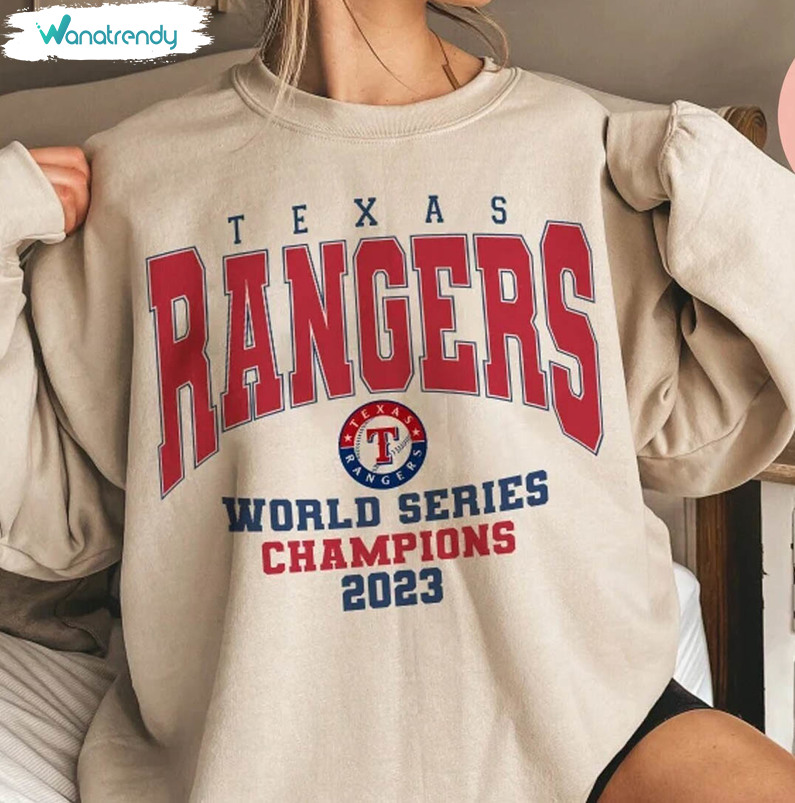 Retro Texas Rangers World Series Shirt, Texas Baseball Tee Tops Long Sleeve