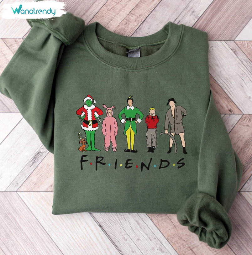 Christmas Movie Funny Shirt, Christmas Movies Characters Sweater Long Sleeve