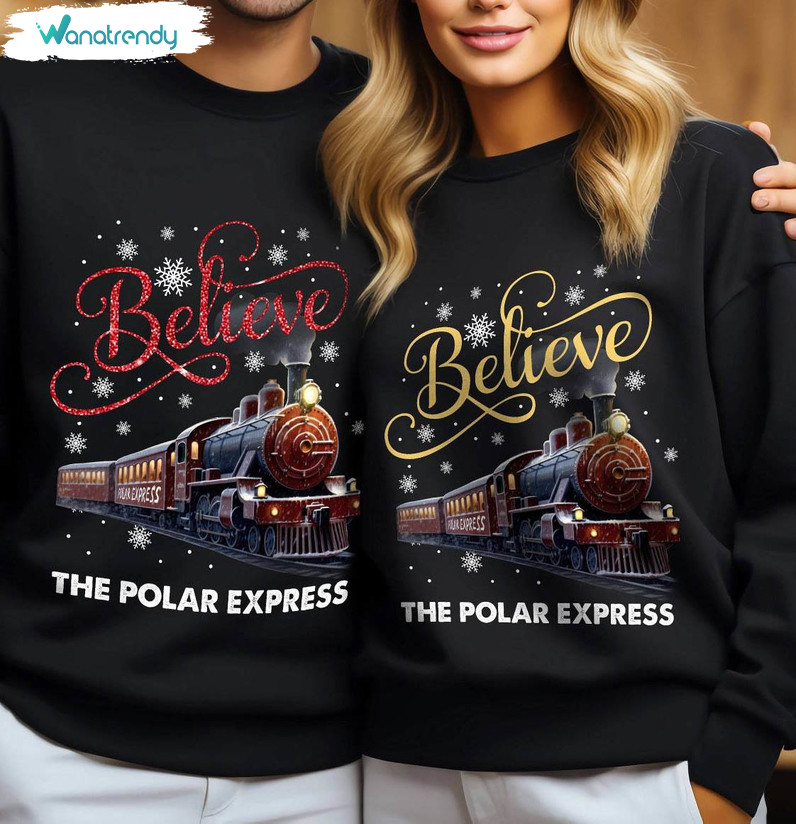 Polar Express Matching Shirt, Polar Express Christmas Tee Tops Short Sleeve