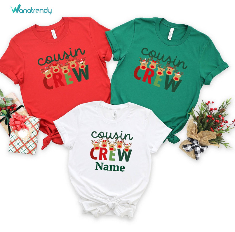 Christmas Cousin Crew Matching Shirt, Family Matching Sweater Crewneck Sweatshirt