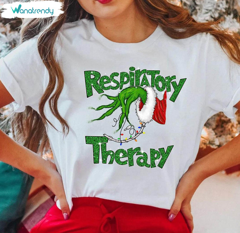 Christmas Nurse Shirt, Respiratory Therapist Short Sleeve Tee Tops