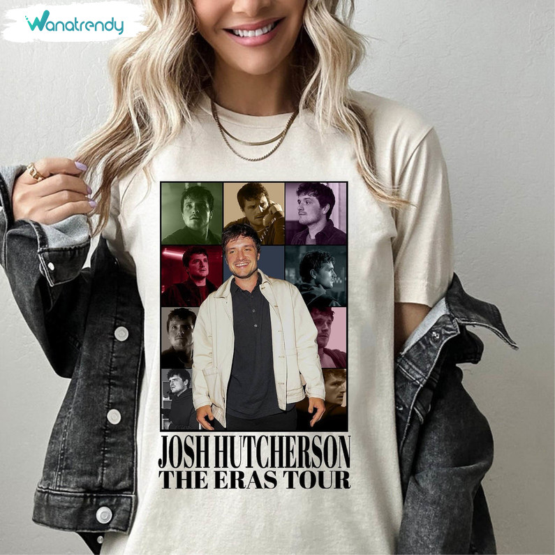 Josh Hutcherson Era Tour Shirt, Peeta Mellark Tee Tops Short Sleeve