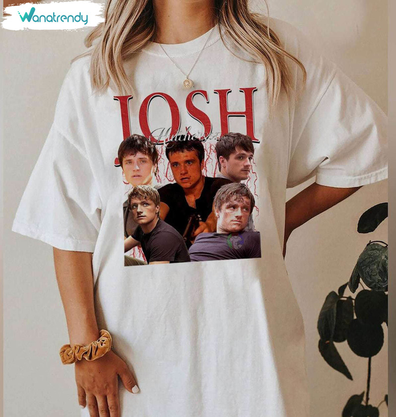 I Love Josh Hutcherson Shirt, Trendy Short Sleeve Tee Tops