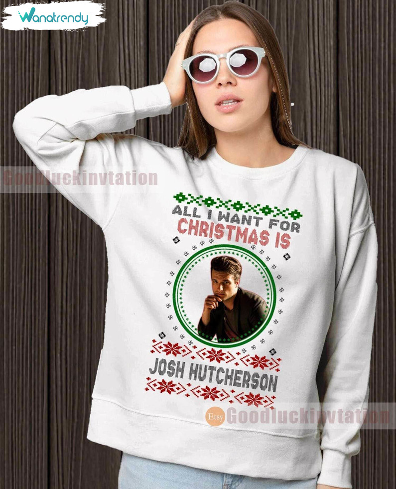 Josh Hutcherson Trendy Shirt, Christmas Funny Short Sleeve Tee Tops