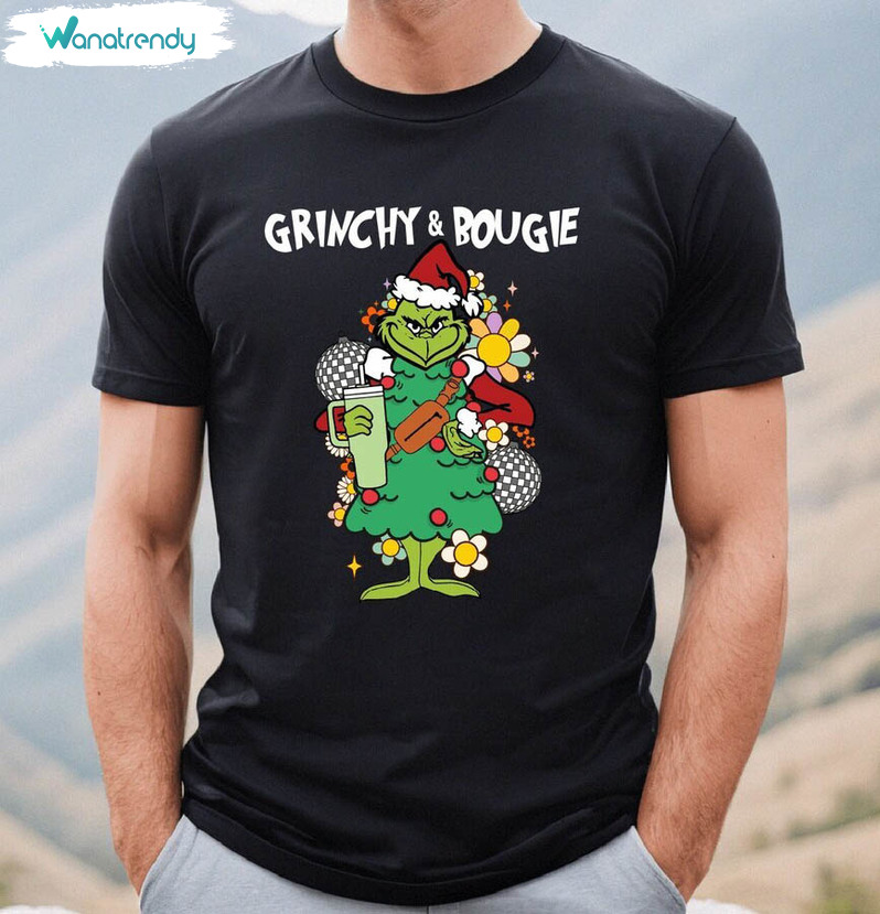 Mean Green Guy Stanley Tumbler Shirt, Grinch Bougie Unisex T Shirt Crewneck