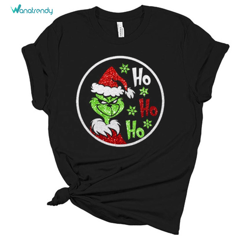 Hohoho Grinch Christmas Shirt, Grinch Funny Long Sleeve Short Sleeve
