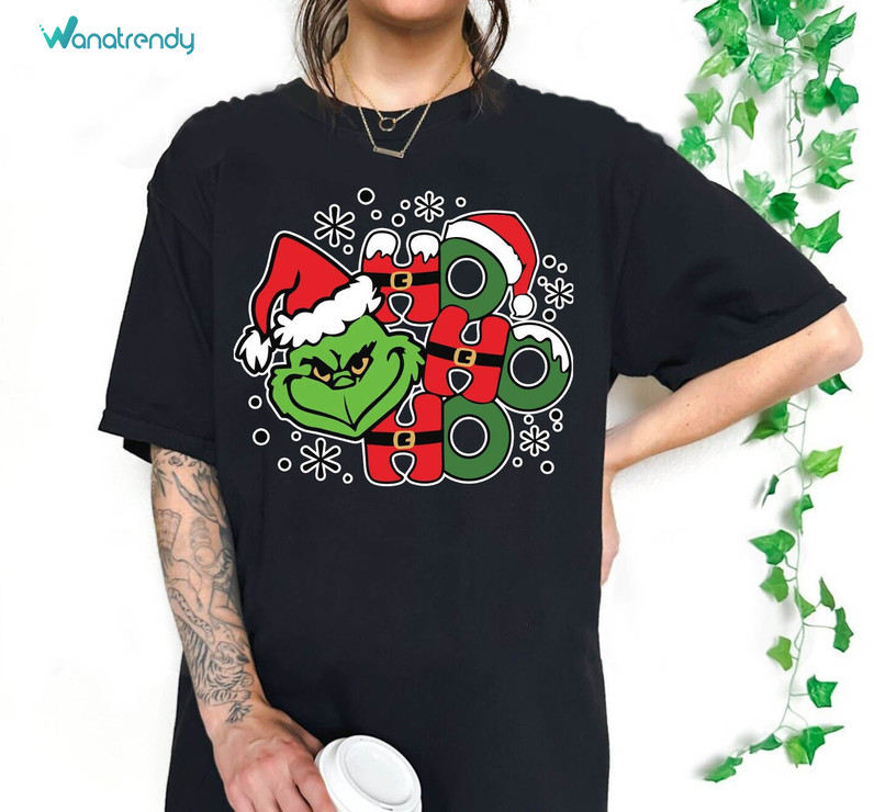Grinchmas Hohoho Shirt, Merry Grinchmas Funny Unisex Hoodie Tee Tops
