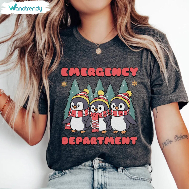 Christmas Emergency Department Shirt, Ed Nurse Er Crew Unisex Hoodie Sweater