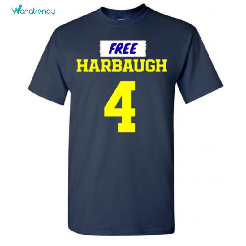Free Harbaugh Shirt, Michigan Football Jj Mccarthy Long Sleeve Short Sleeve