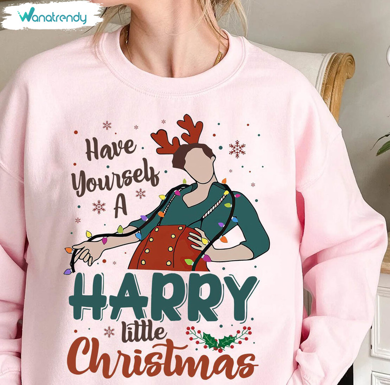 Have Yourself A Harry Little Christmas Shirt, Merry Christmas Short Sleeve Long Sleeve