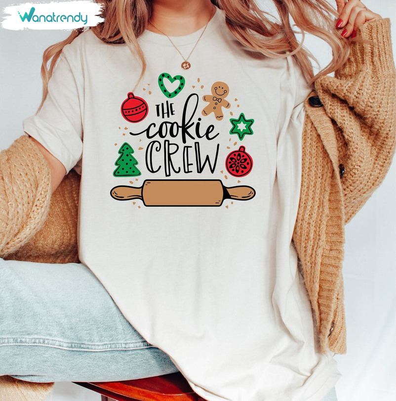 The Cookie Crew Shirt , Christmas Baking Sweater Long Sleeve