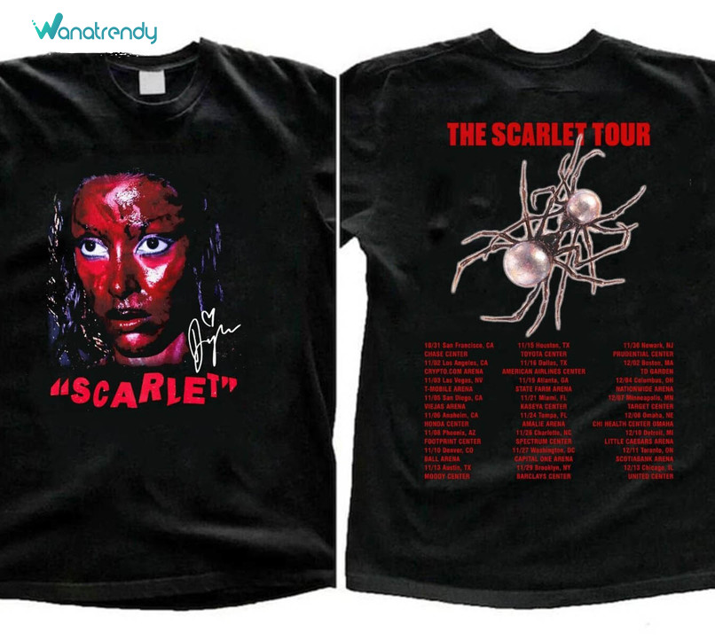 Doja Cat The Scarlet Tour 2023 Shirt, The Scarlet 2023 Short Sleeve Unisex Hoodie