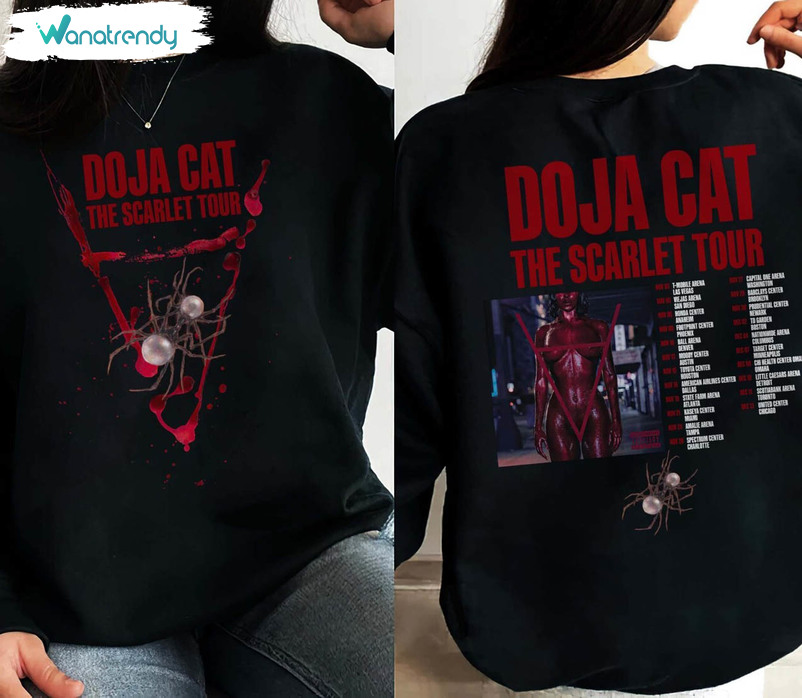 Doja Cat The Scarlet Tour 2023 Shirt, Doja Cat Hoodie Tee Tops