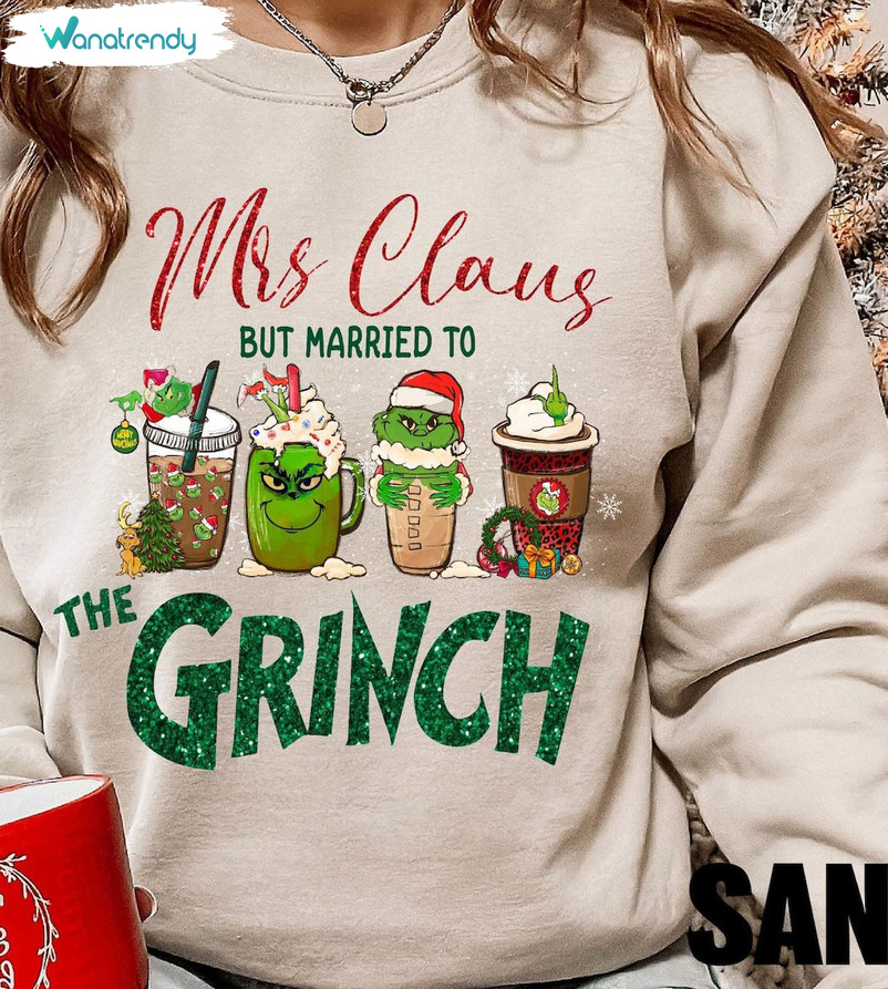 Mrs Claus But Married Sweatshirt, Funny Couple Sweater Unisex T Shirt
