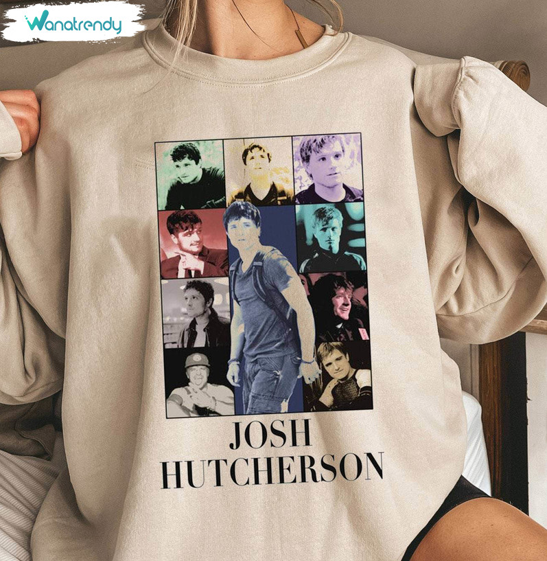 Josh Hutcherson Shirt , Hutcherson Eras Tour Long Sleeve Unisex Hoodie