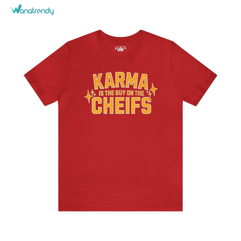 Karma Is The Guy On The Chiefs Shirt, Kansas City Chiefs Eras Tour Crewneck Sweatshirt Long Sleeve