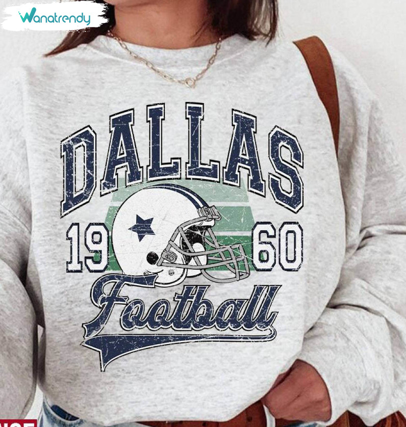Vintage Dallas Football Shirt, Dallas Cowboys Sweater Tee Tops