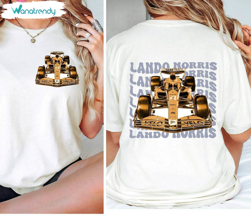 Lando Norris Mclaren Racing Shirt, F1 Gear Lando Norris Long Sleeve Tee Tops
