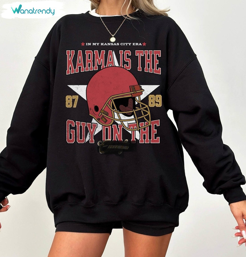 Karma Is The Guy Trendy Shirt, Argentina Eras Long Sleeve Sweater