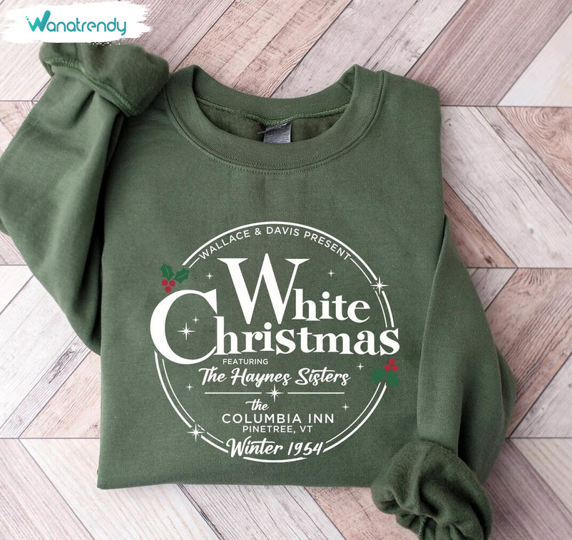 White Christmas Movie Sweatshirt, Christmas Movies Hoodie Crewneck Sweatshirt