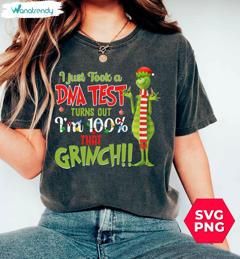 I Just Took A Dna Test Shirt, I Am 100 Percent That Grinch Sweater Unisex Hoodie