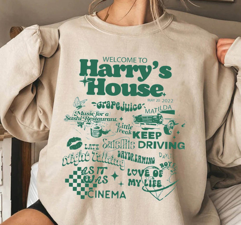 Harry's House Flowers Tracklist Sweatshirt