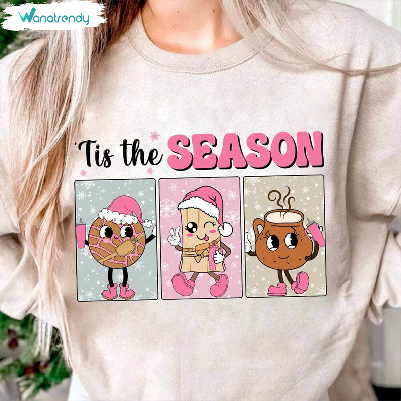 Tis The Season For Tamales Shirt, Spanish Christmas Tee Tops Short Sleeve